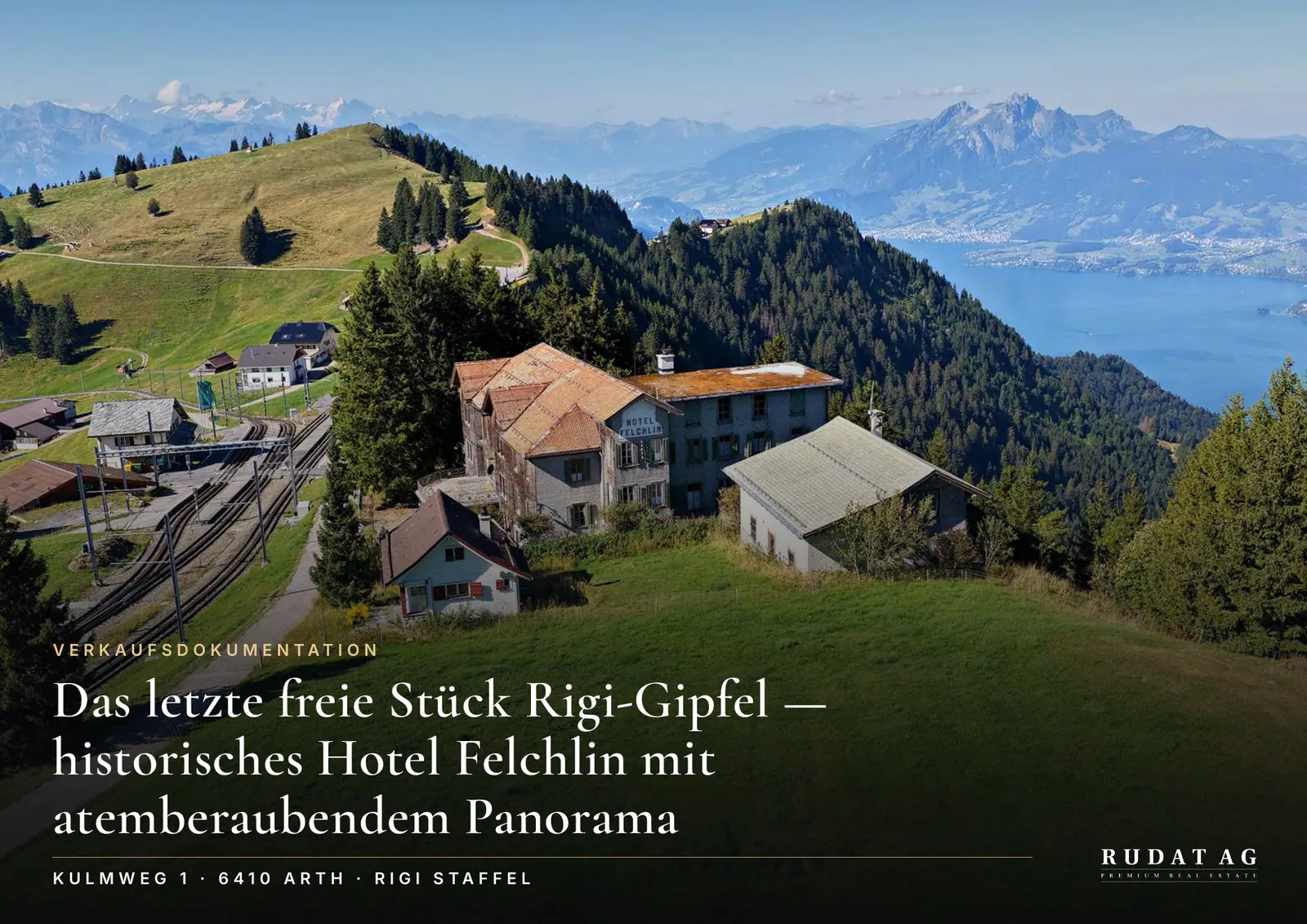 Titelseite der Verkaufsdokumentation Hotel Felchlin auf der Rigi