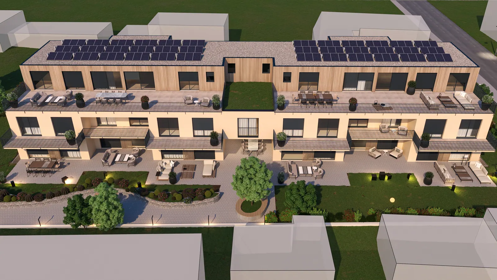 Wohnung Nr. 3 im Neubau Fahrwangen AG – Visualisierung Ansicht 2