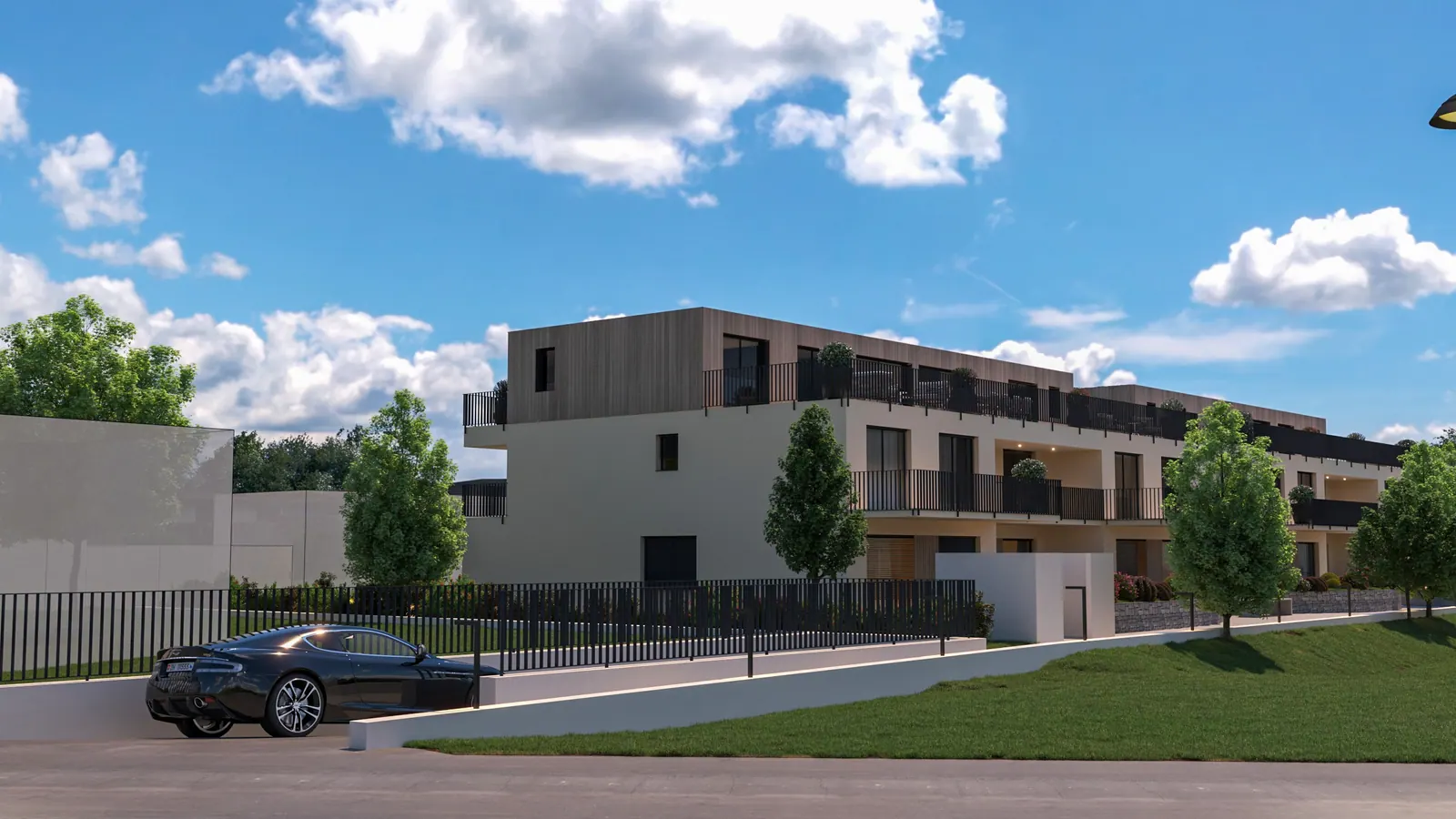 Wohnung Nr. 3 im Neubau Fahrwangen AG – Visualisierung Ansicht 4