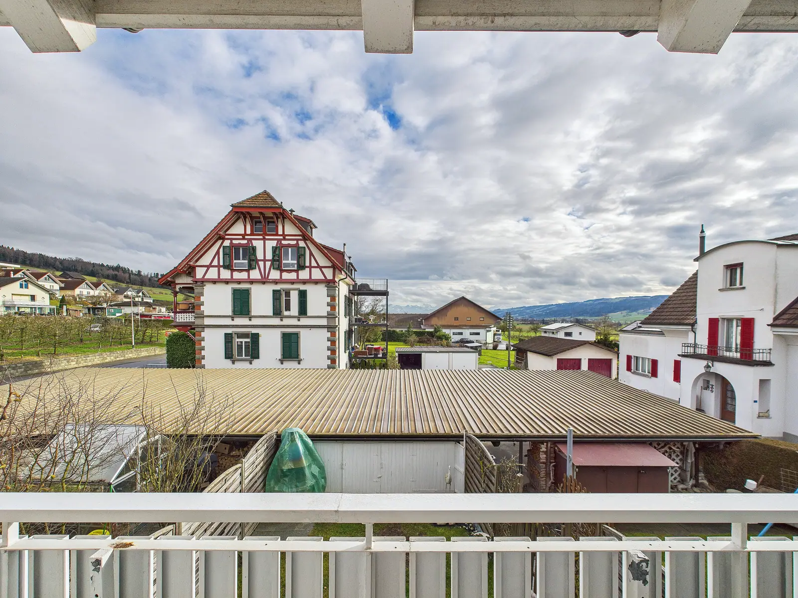 Aussicht vom Balkon – Reihenhaus in Aesch LU