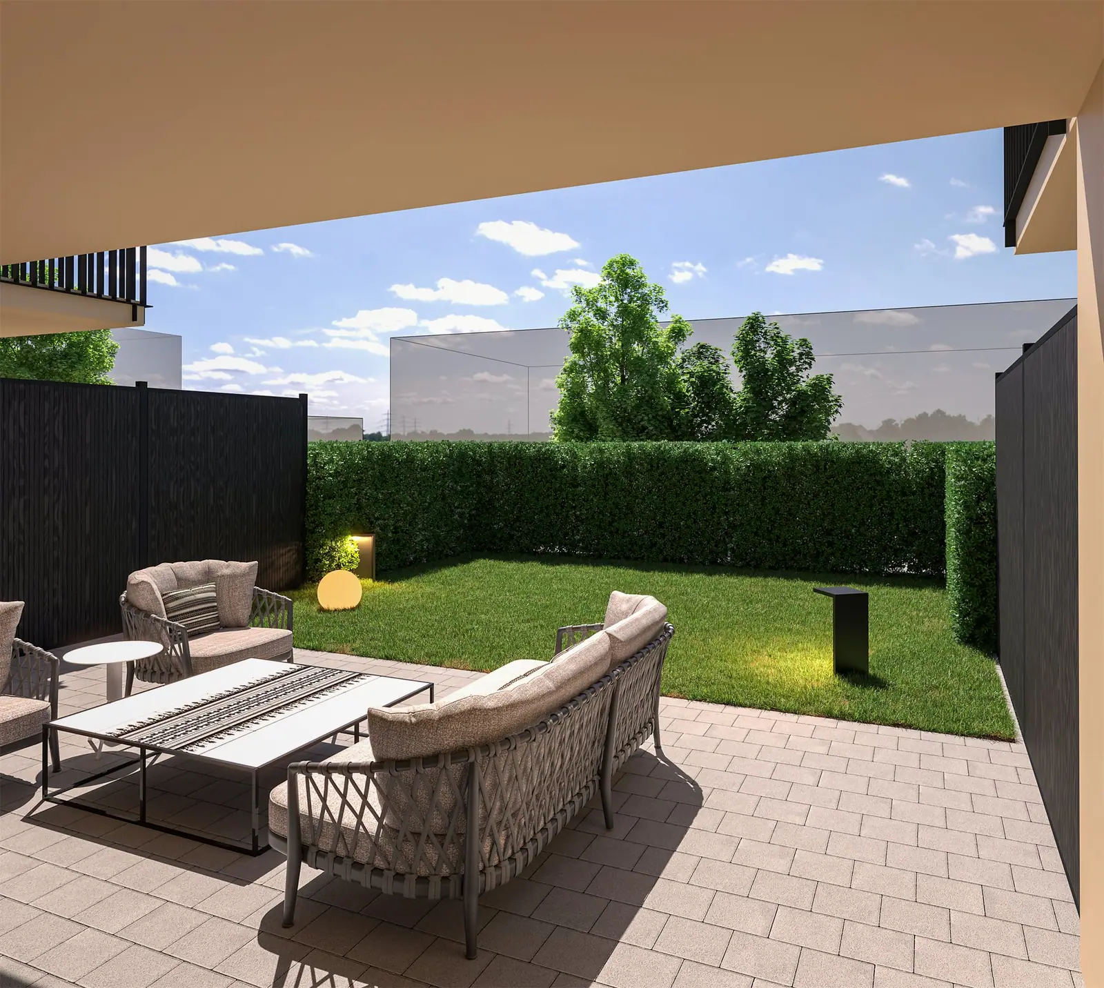 Visualisierung: Gartensitzplatz – Gartenwohnung in Fahrwangen AG