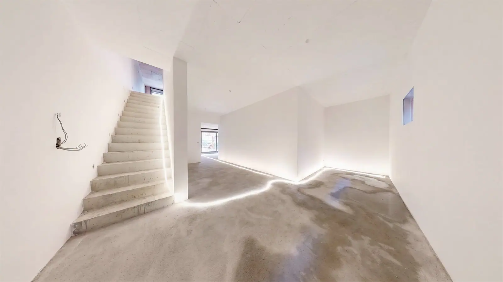 Treppe zum Hobbyraum – Gartenwohnung in Fahrwangen AG