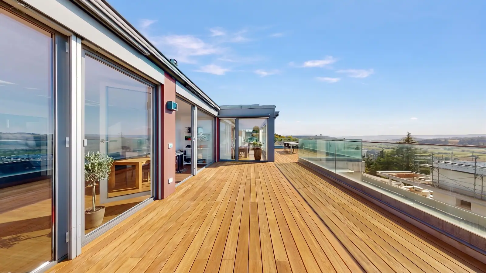 Terrasse mit Weitsicht bis in die Alpen – Penthouse in Wettswil am Albis ZH