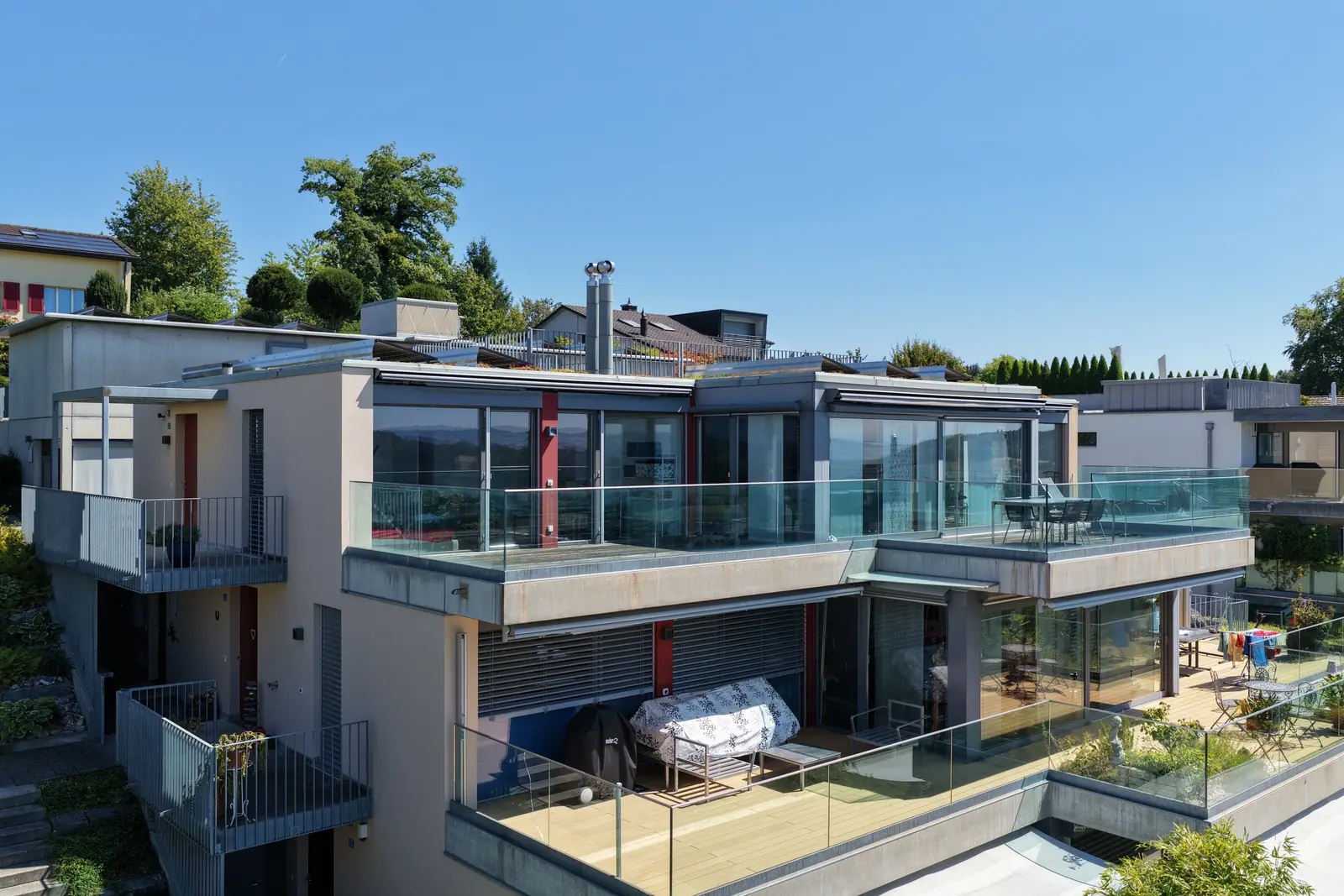 Das Penthouse von aussen – Penthouse in Wettswil am Albis ZH